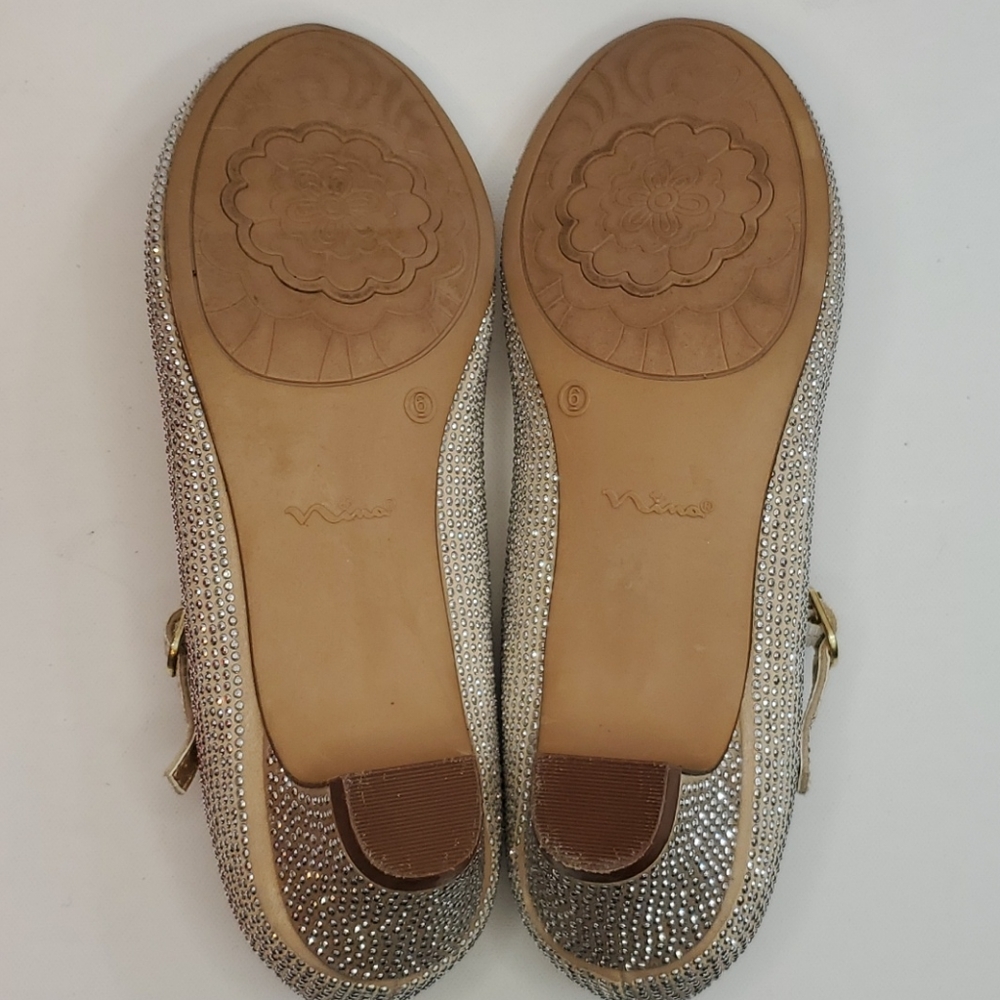 Niña round toe gold with sparkles heels 🌟🌟 - Picture 9 of 16